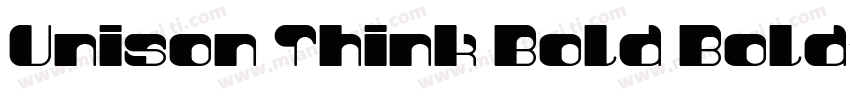 Unison Think Bold Bold字体转换